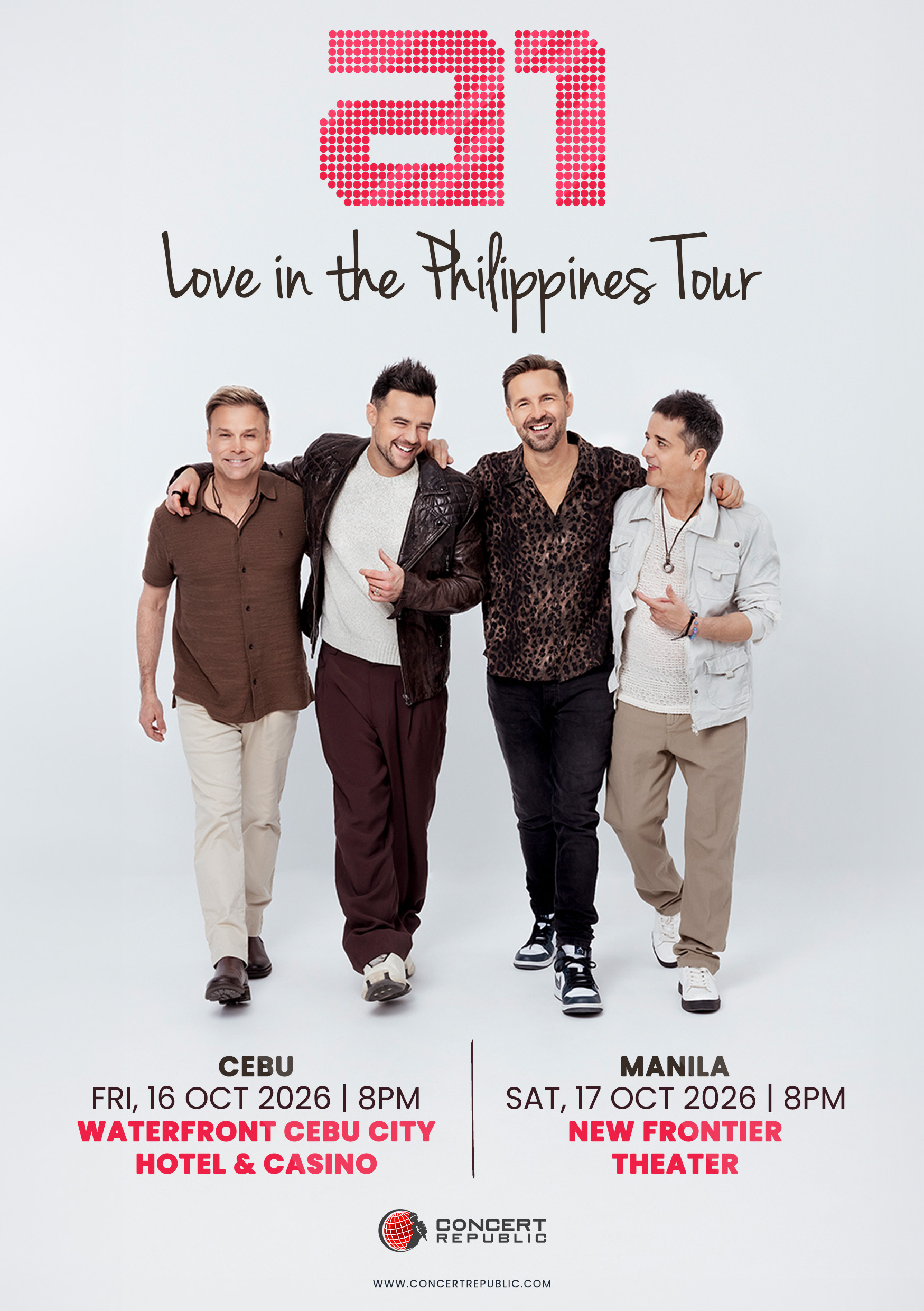 A1 CEbu-Manila Concert Poster